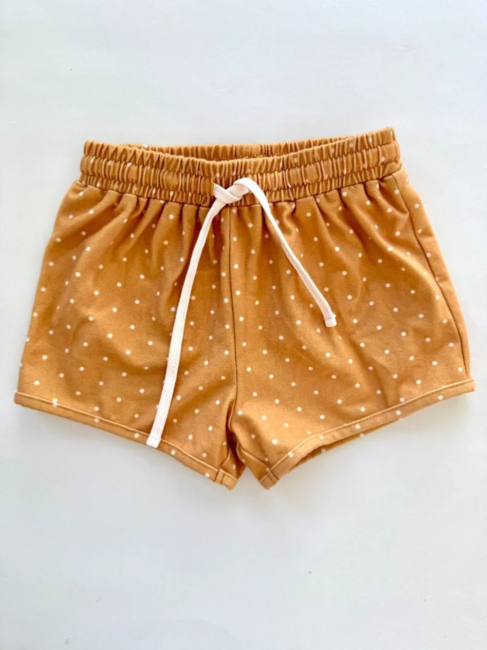 Sweet Honey Girls Mustard Polka Dot Shorts Sz 3T Drawstring GUC